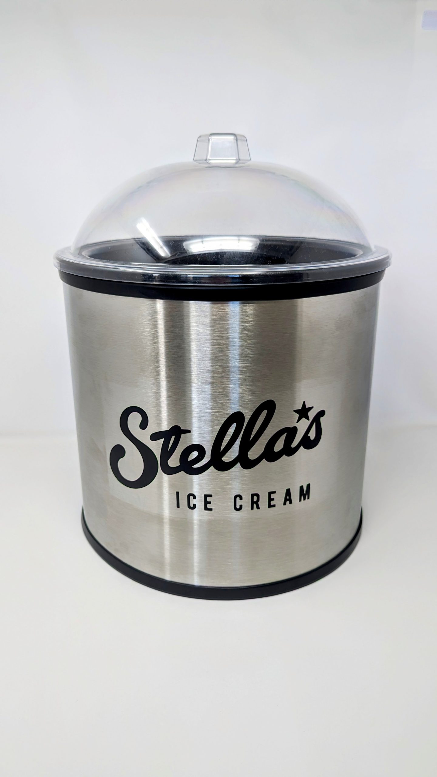Stella's ice cream crocks ready for self-serve scooping