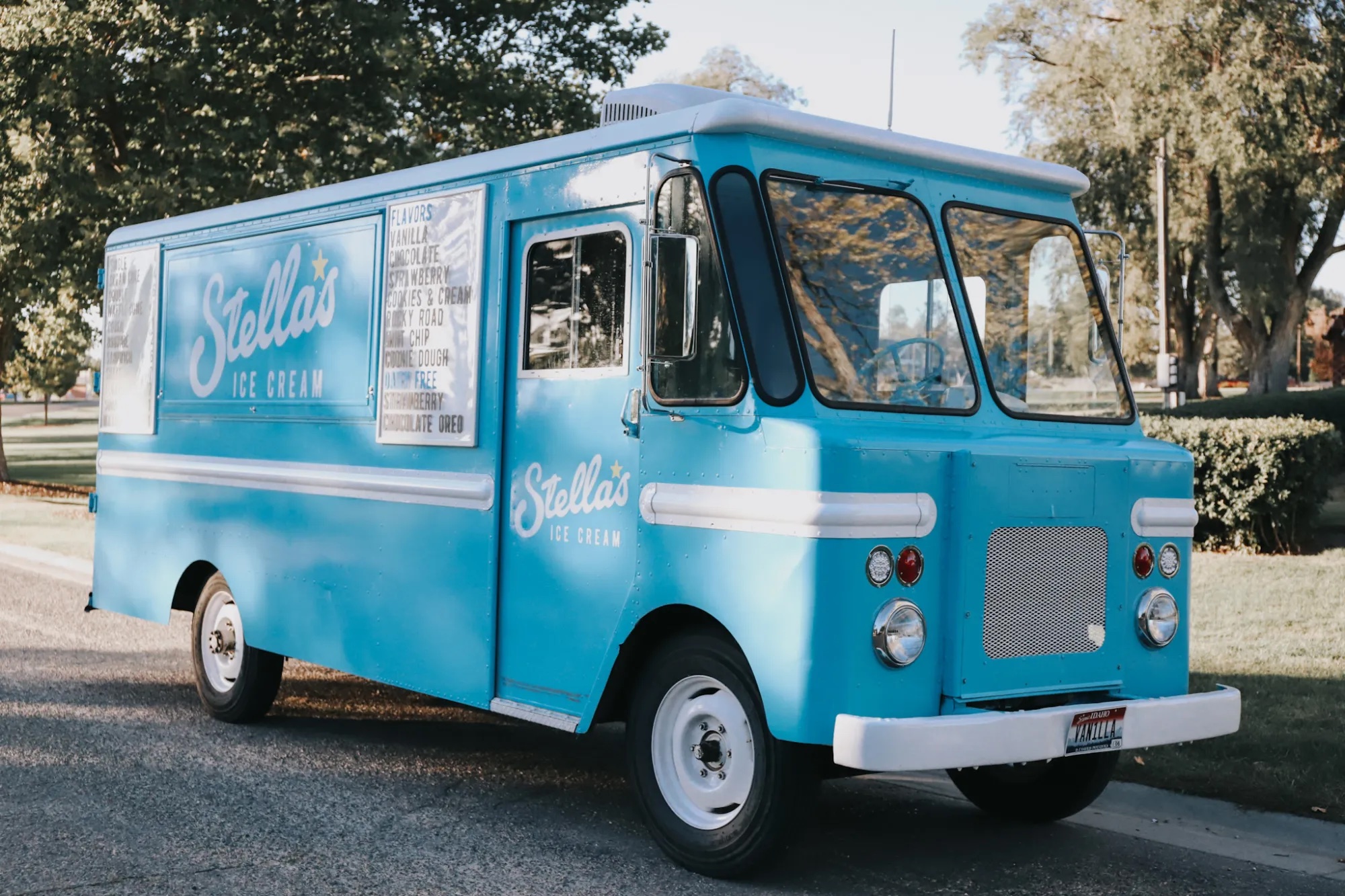 Stella's refurbished 1965 Ford ice cream truck